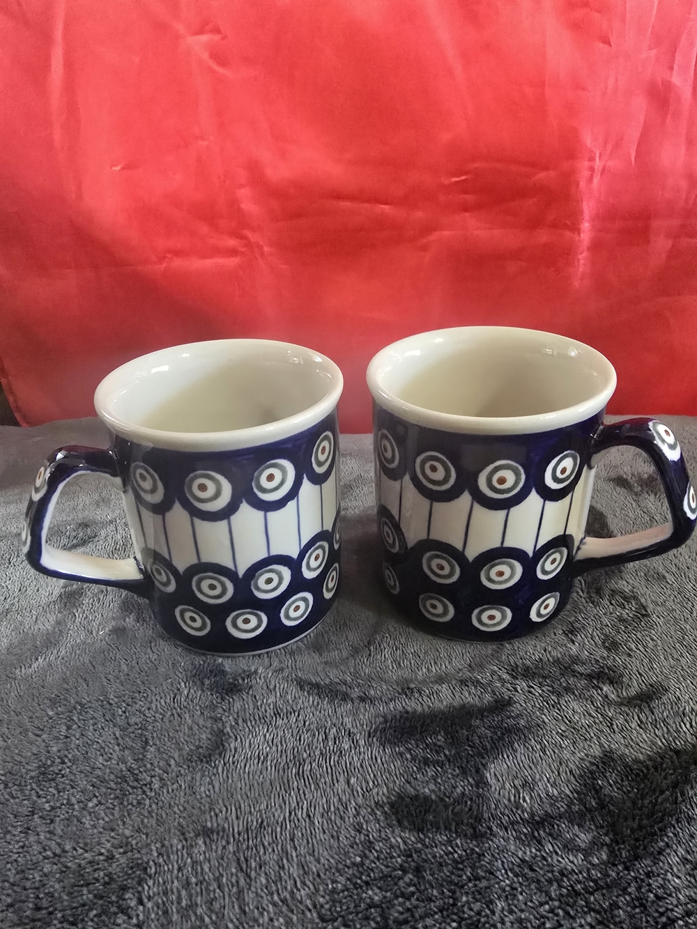 Polish Pottery Mug Setof 2 from Bolesławiec Poland